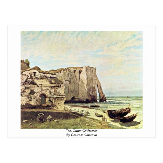 The Coast Of Etretat By Courbet Gustave Postcard