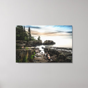 The Coast of Lake Superior   Minnesota Canvas Print