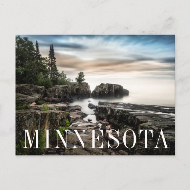 The Coast of Lake Superior | Minnesota Postcard (Front)