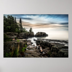 The Coast of Lake Superior   Minnesota Poster