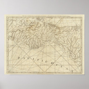 The Coast of New Spain from Neuva Poster