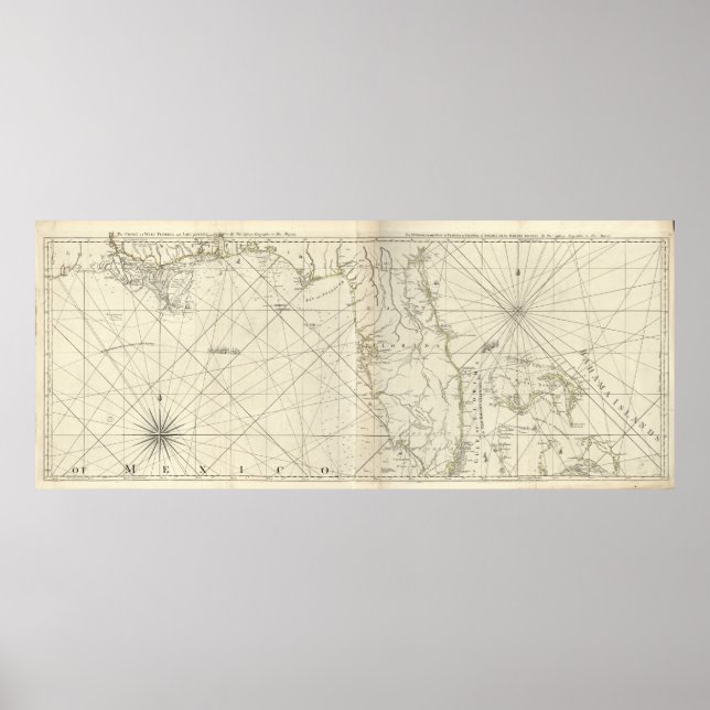 The coast of West Florida and Louisiana. [1775] Poster (Front)