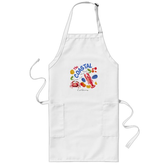The Coastal Seafood Market Long Apron (Front)