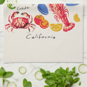 The Coastal Seafood Market Tea Towel