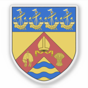 The coat of arms of Christchurch, New Zealand