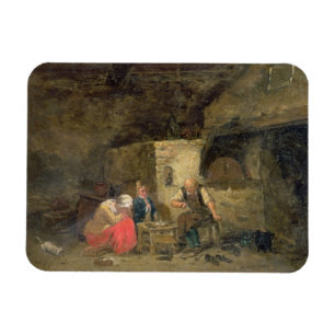 The Cobbler's (oil on panel) (pair of 134462) Magnet