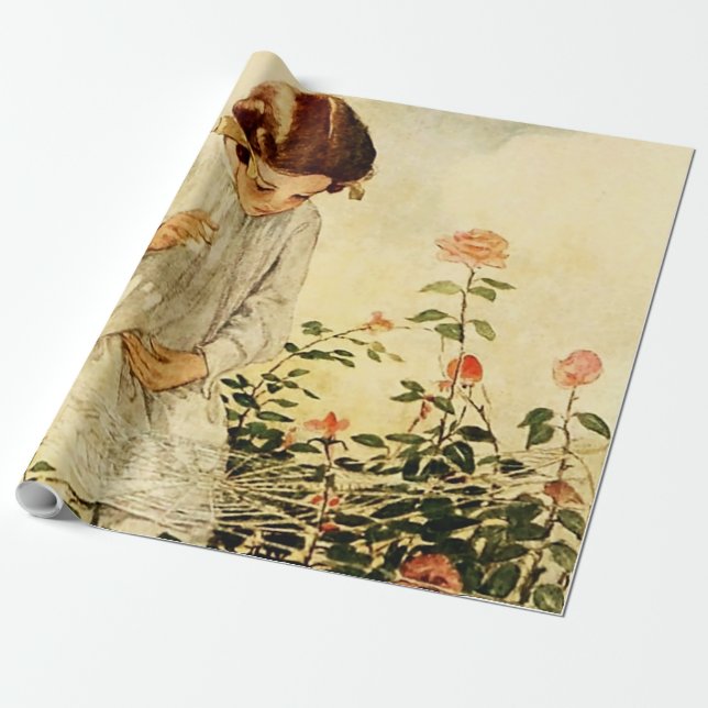 The Cobweb by Jessie Willcox Smith Wrapping Paper (Unrolled)
