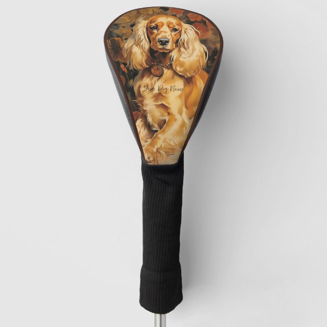 The Cocker Spaniel Dog 002 - Odessa Leyendecker Golf Head Cover (Front)