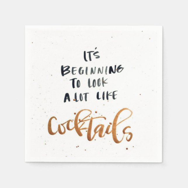 The cocktail napkin (Front)