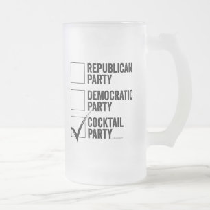 The Cocktail Party Frosted Glass Beer Mug