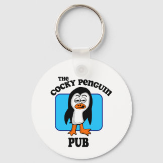 The Cocky Penguin Pub Key Ring