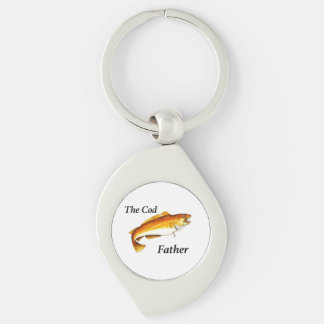 The Cod Father ideal fishing present. Key Ring