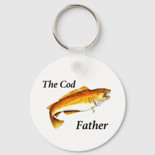 The Cod Father ideal fishing present. Key Ring