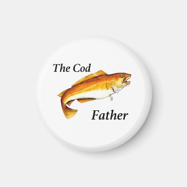 The Cod Father ideal fishing present. Magnet (Front)
