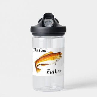The Cod Father ideal fishing present. Water Bottle