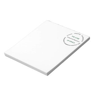 "The Code of Ethics - 5 Fundamental Principles" Notepad