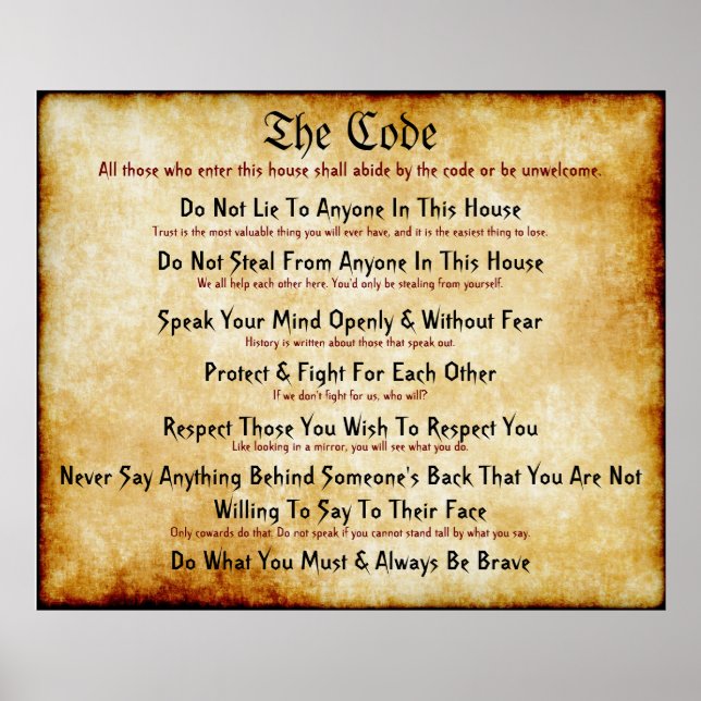 The Code Poster (Front)
