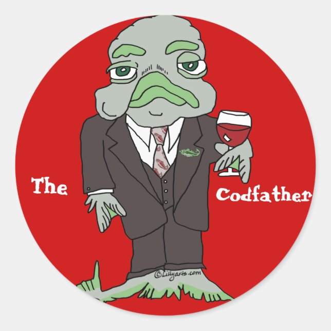 The Codfather Custom Sticker (Front)