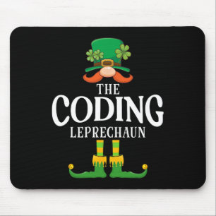 The Coding Leprechaun St Patricks Day Matching Mouse Mat