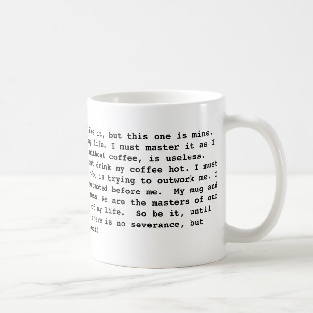 The Coffee Creed Mug (Right)