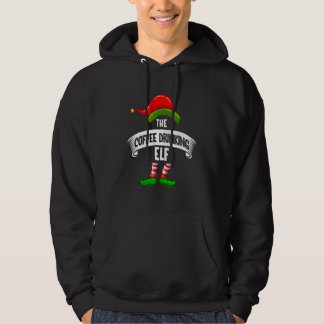 The Coffee drinking Elf Present Reindeer Snowman H Hoodie