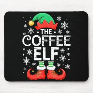 The Coffee Elf Shirt Men Women Family Matching Chr Mouse Mat