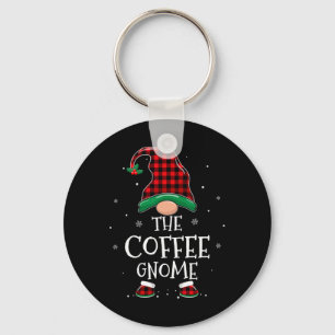 The Coffee Gnome Xmas Family Matching Plaid Christ Key Ring