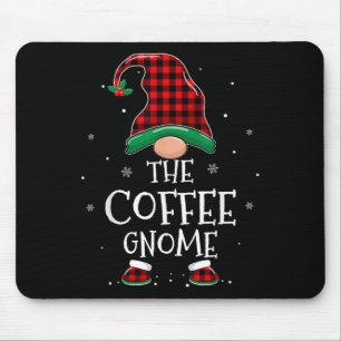 The Coffee Gnome Xmas Family Matching Plaid Christ Mouse Mat