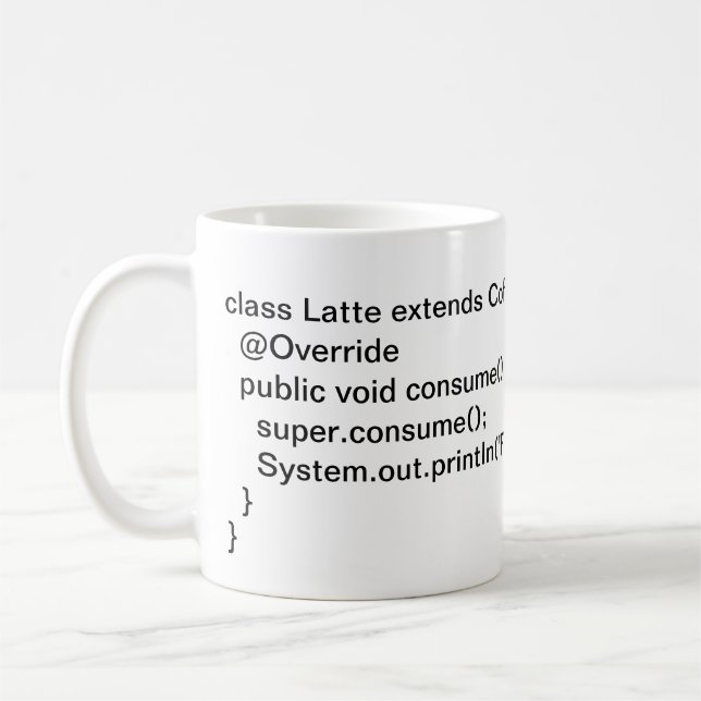 The Coffee Inheritance Coffee Mug (Left)