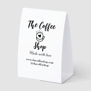 The coffee shop and website social media business