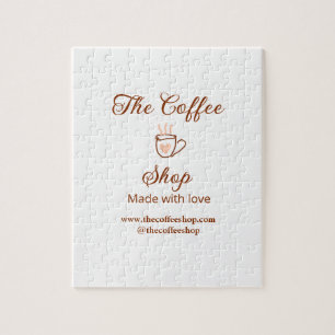 The coffee shop and website social media business  jigsaw puzzle