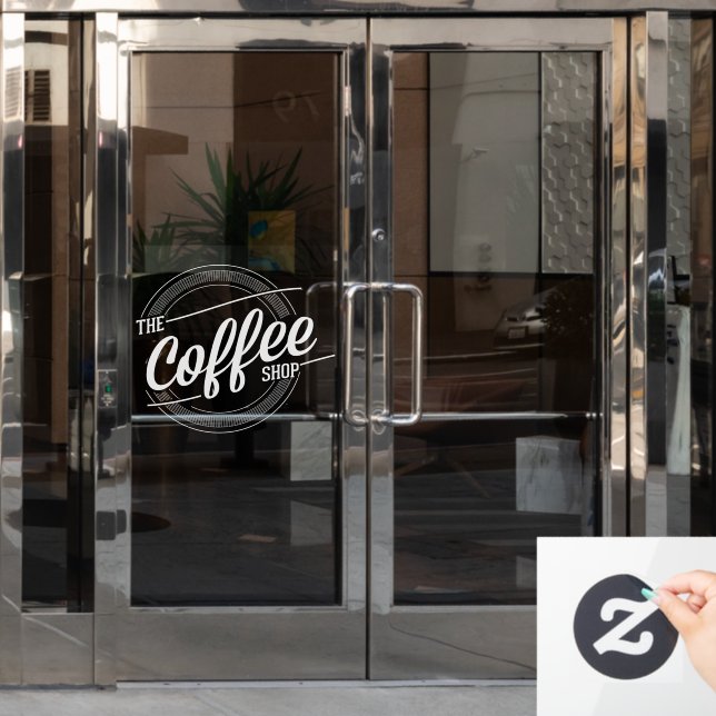The Coffee Shop Business  Window Cling (Office Door)