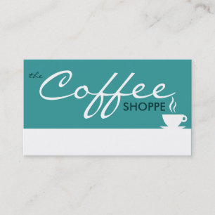 the COFFEE shoppe (colour customisable) Loyalty Card