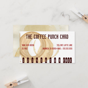 The Coffee Stain Punch Card