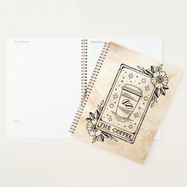 The Coffee Tarot Card Planner (Display)