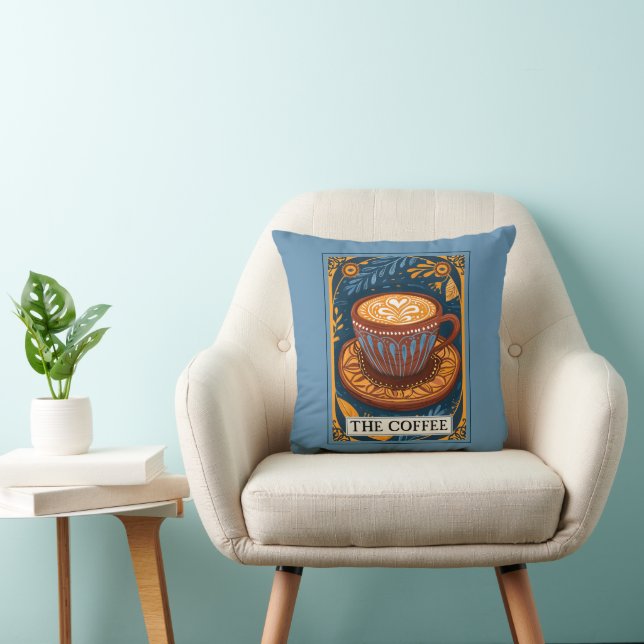 The Coffee Tarot  Cushion (Chair)