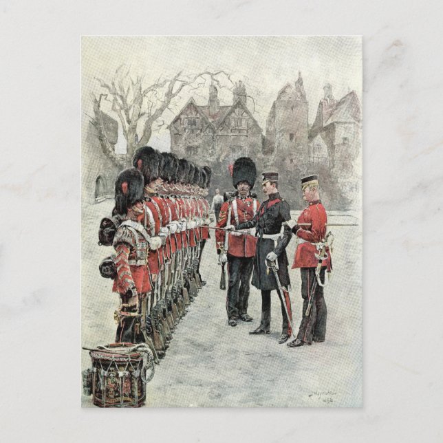 The Coldstream Guards at the Tower Postcard (Front)