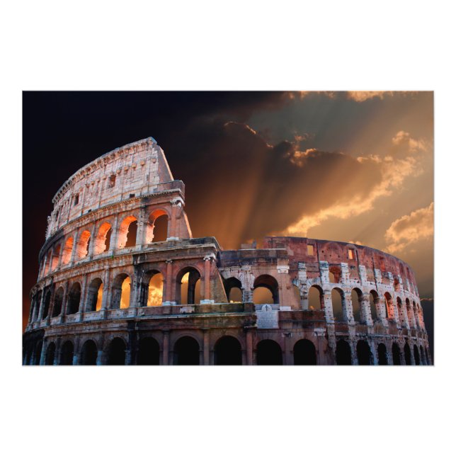 The Coliseum of Ancient Rome Photo Print (Front)