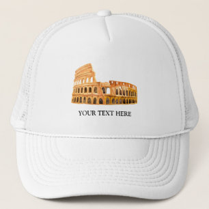 The Coliseum Rome, Italy Personalised Design Trucker Hat