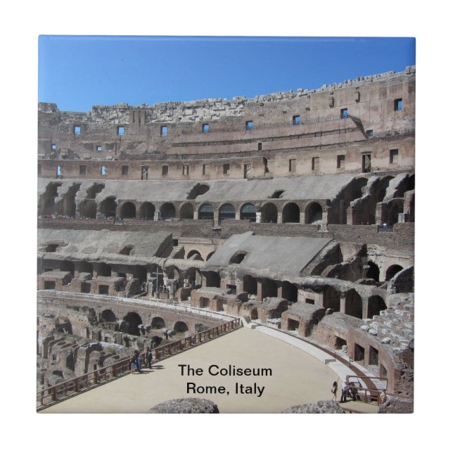 The Coliseum - Rome, Italy Tile (Front)