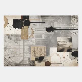The Collage Trio: Premium Multi-Use Wrapping & Dec Paper Sheet