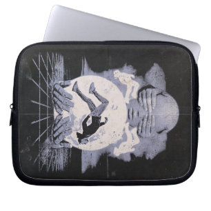 The Collapse - Techno-Dystopian Streetwear Design Laptop Sleeve