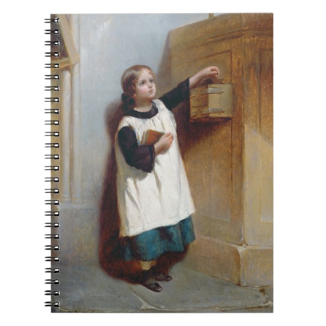 The Collection Box (oil on panel) Notebook (Front)
