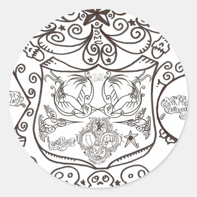 "THE COLLECTION" CLASSIC ROUND STICKER (Front)