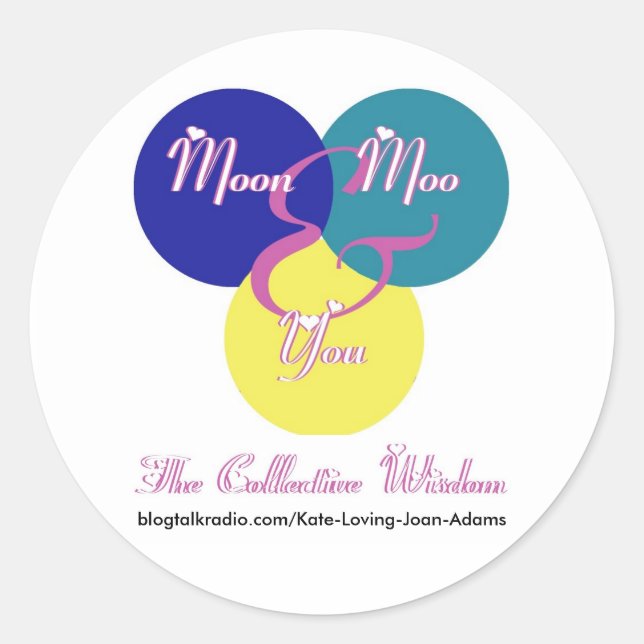 The Collective Wisdom Logo Classic Round Sticker (Front)