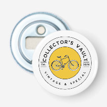 The Collector's Vault Logo Badge Bottle Opener