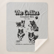 The Collies love dogs collies album Sherpa Blanket