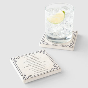 The Cologne Basic Law - Cologne Art Nouveau Stone Coaster