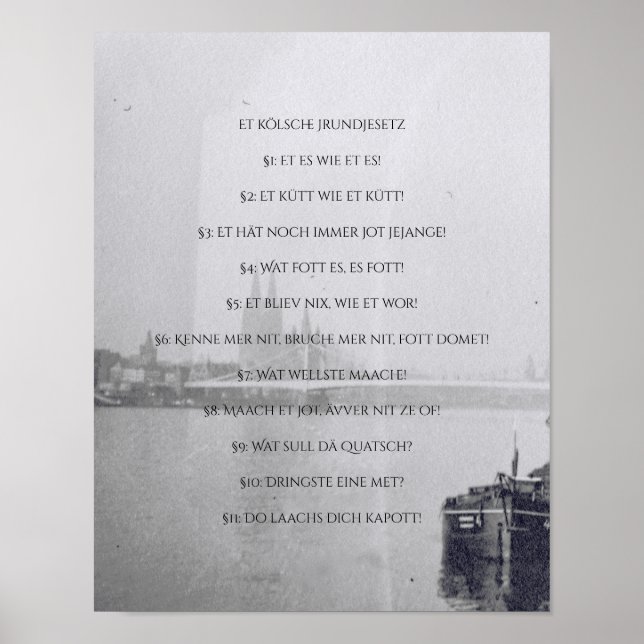 The Cologne Basic Law - Cologne - Cologne Poster (Front)