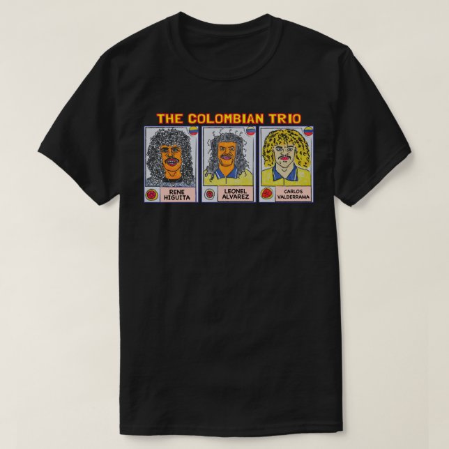 The Colombian soccer legend Carlos Valderrama, Ren T-Shirt (Design Front)